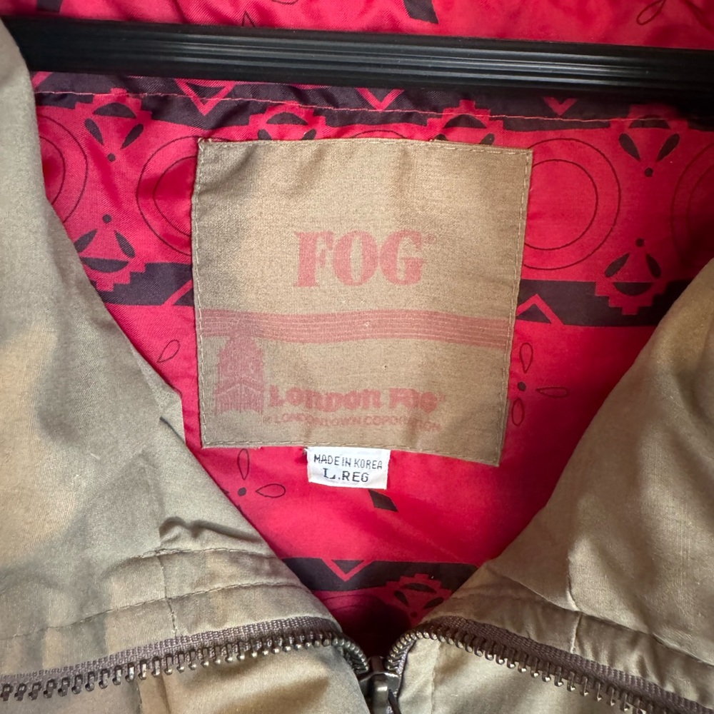 London Fog Khaki Bomber with detachable down liner - Picture 2 of 8